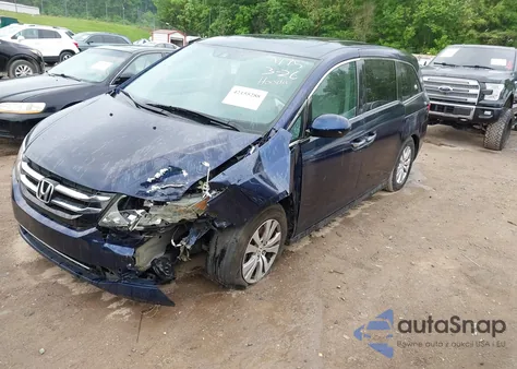 2014 Honda Odyssey Ex-L из США, поврежденный, VIN 5FNRL5H62EB017475